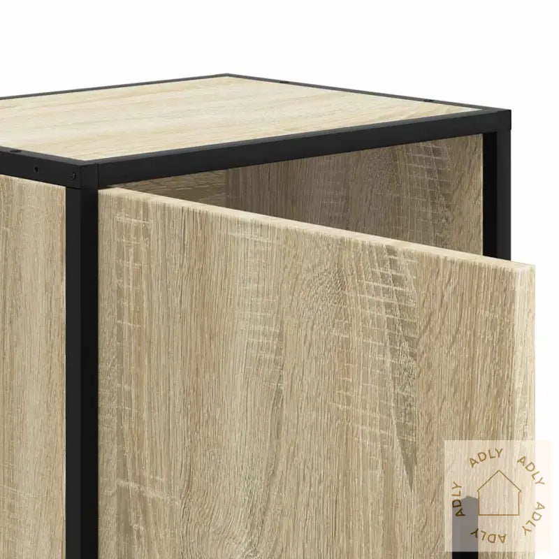 Nattbord 2 Stk Sonoma Eik 40X31X50 Cm Konstruert Tre Og Metall