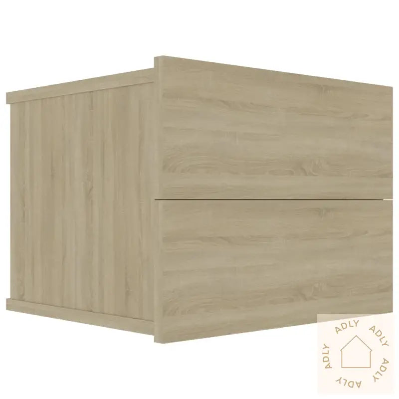 Nattbord 2 Stk Sonoma Eik 40X30X30 Cm Konstruert Tre