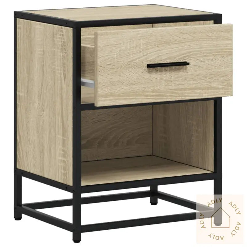 Nattbord 2 Stk Sonoma Eik 40X31X50 Cm Konstruert Tre