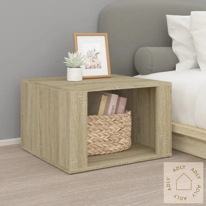 Nattbord Sonoma Eik 57X55X36 Cm Konstruert Tre