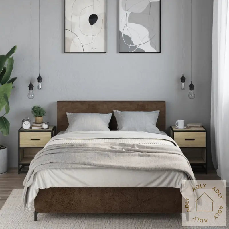 Nattbord 2 Stk Sonoma Eik 40X31X50 Cm Konstruert Tre