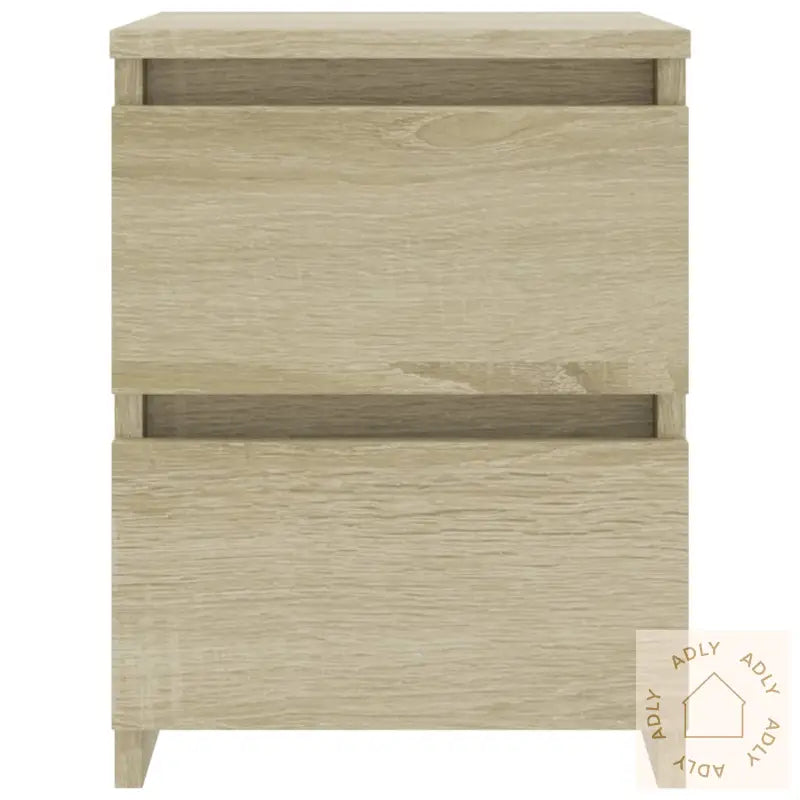 Nattbord 2 Stk Sonoma Eik 30X30X40 Cm Konstruert Tre
