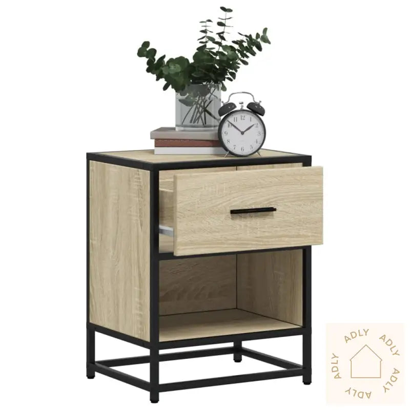 Nattbord 2 Stk Sonoma Eik 40X31X50 Cm Konstruert Tre