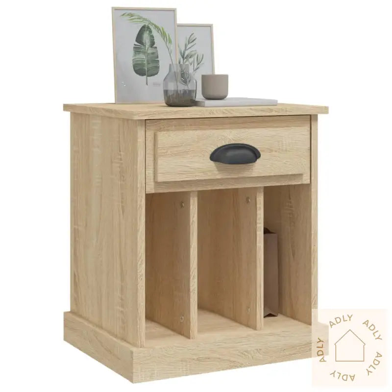 Nattbord 2 Stk Sonoma Eik 43X36X50 Cm