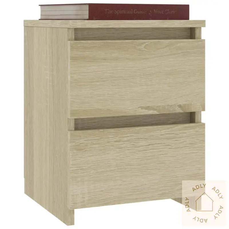 Nattbord 2 Stk Sonoma Eik 30X30X40 Cm Konstruert Tre