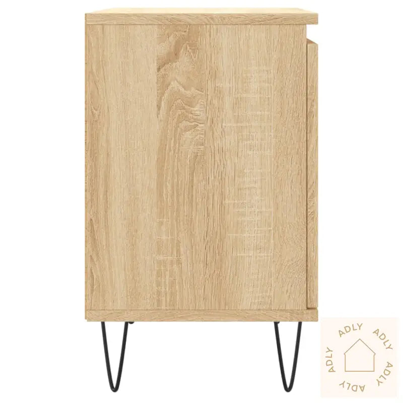 Nattbord 2 Stk Sonoma Eik 40X30X50 Cm Konstruert Tre