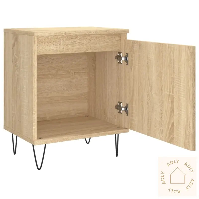 Nattbord 2 Stk Sonoma Eik 40X30X50 Cm Konstruert Tre