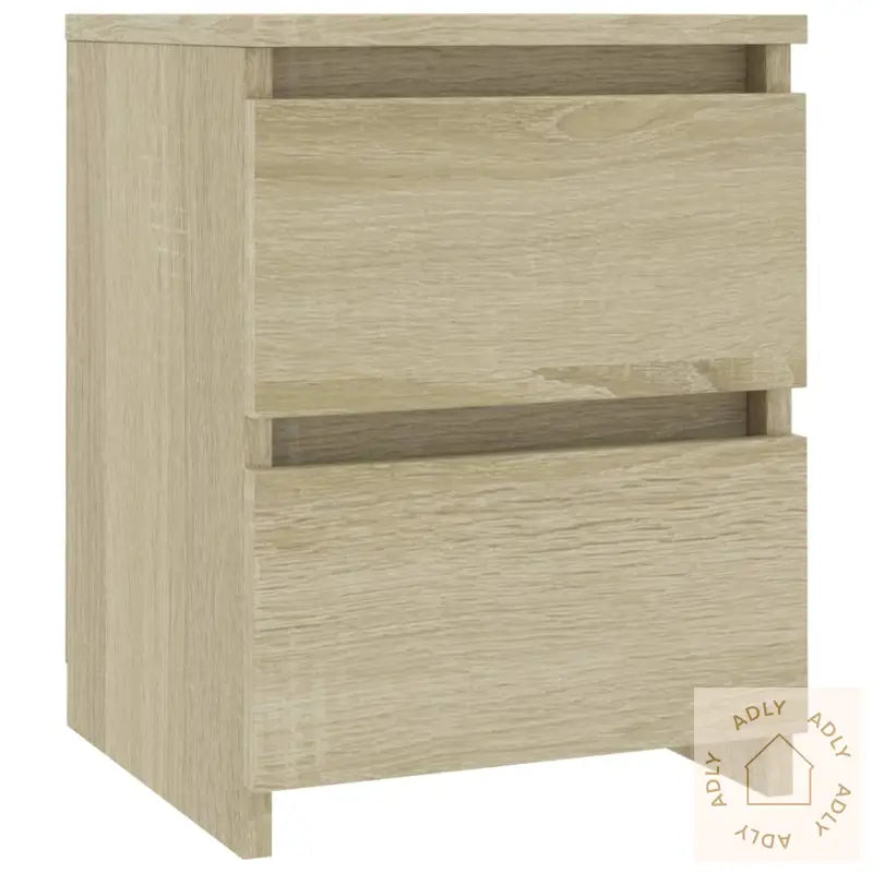 Nattbord 2 Stk Sonoma Eik 30X30X40 Cm Konstruert Tre