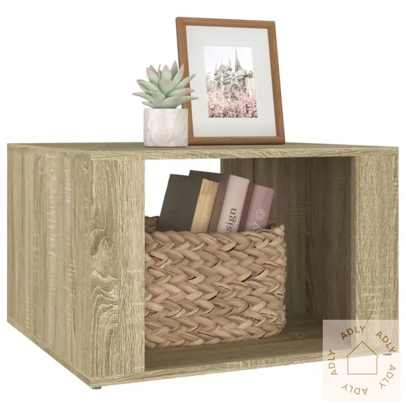 Nattbord Sonoma Eik 57X55X36 Cm Konstruert Tre