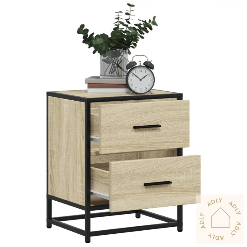 Nattbord Sonoma Eik 40X31X50 Cm Konstruert Tre