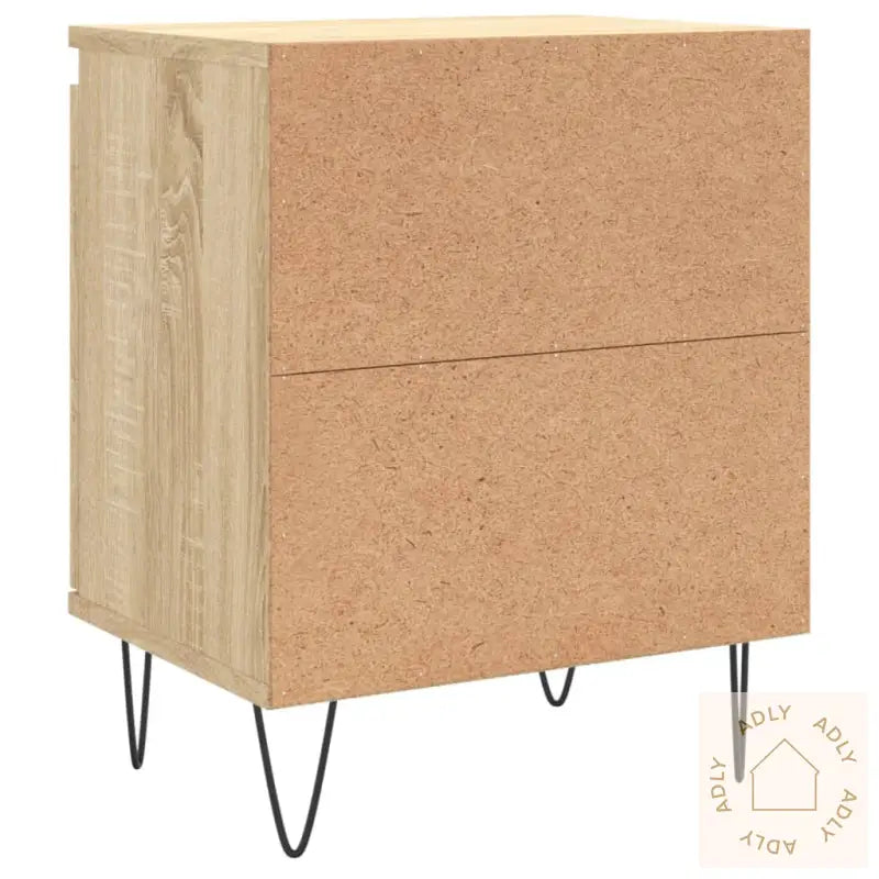 Nattbord 2 Stk Sonoma Eik 40X30X50 Cm Konstruert Tre