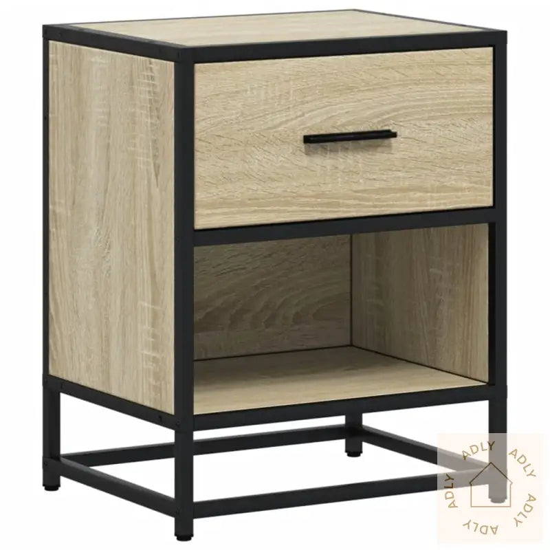 Nattbord 2 Stk Sonoma Eik 40X31X50 Cm Konstruert Tre