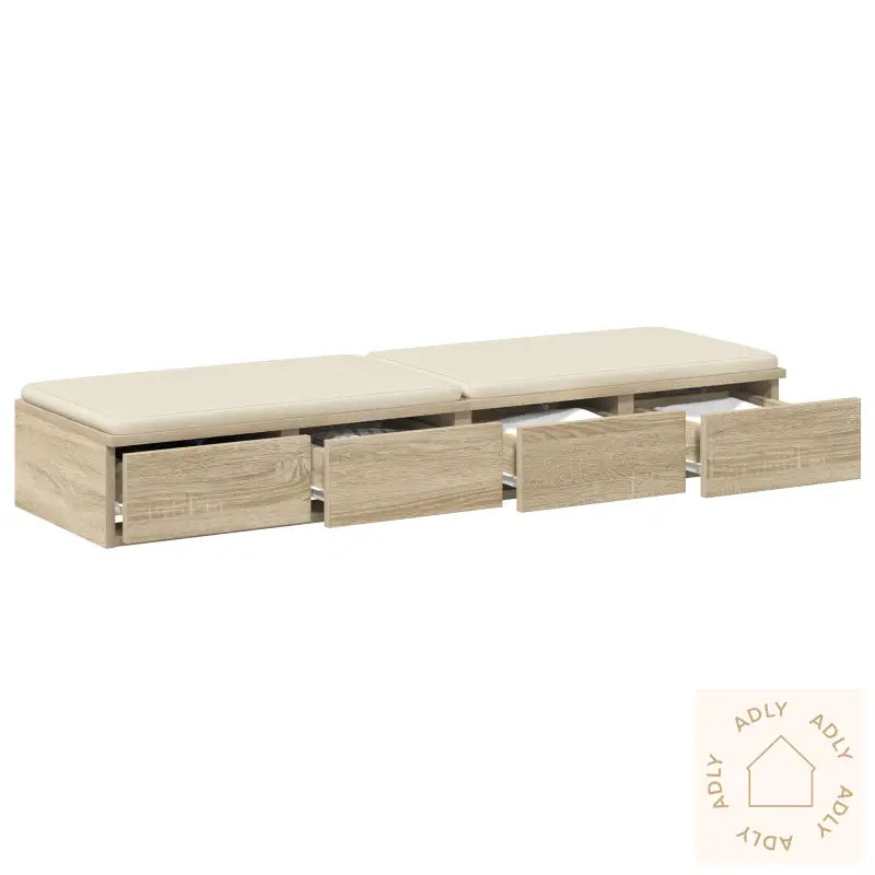 Nattbord I Sonoma Eik 120X36.5X16.5 Cm Konstrukt Treet
