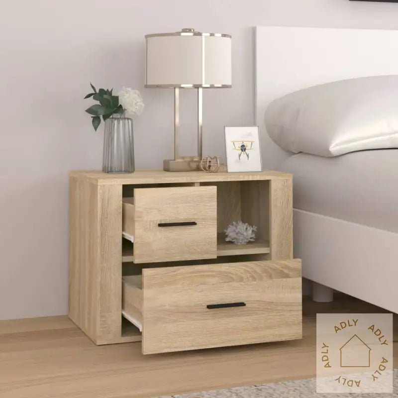 Nattbord Sonoma Eik 60X36X45 Cm Konstruert Tre