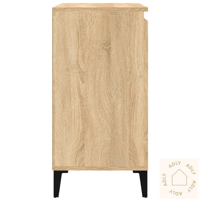 Nattbord 2 Stk Sonoma Eik 40X35X70 Cm Konstruert Tre