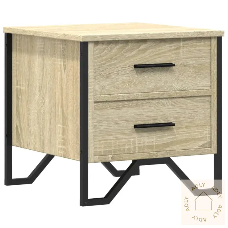 Nattbord Sonoma Eik 40X41X40 Cm Konstruert Tre