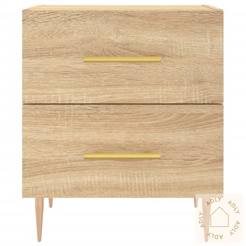 Nattbord Sonoma Eik 40X35X47,5 Cm Konstruert Tre