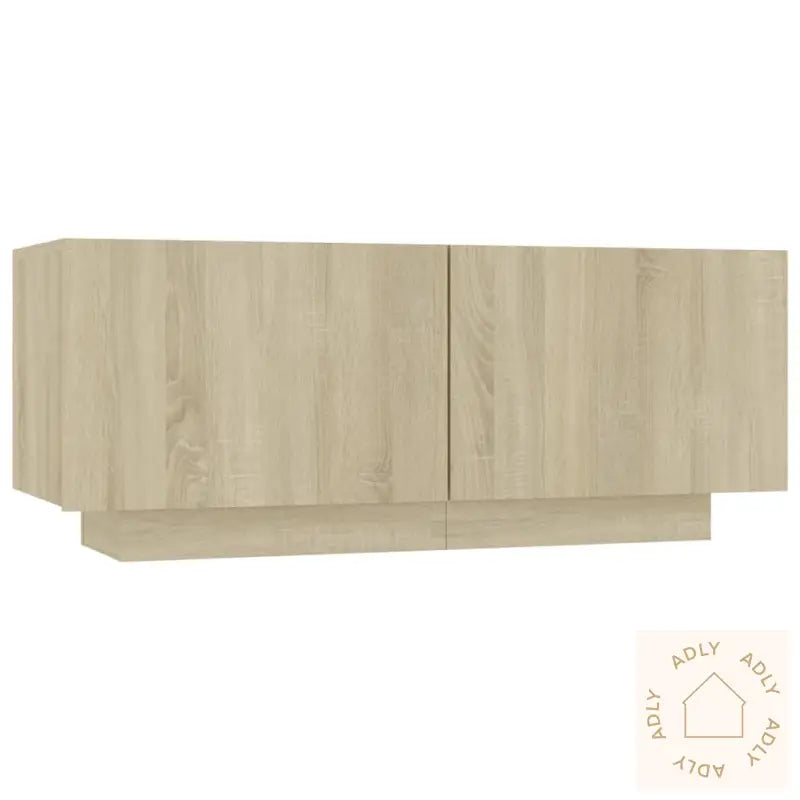 Nattbord Sonoma Eik 100X35X40 Cm Konstruert Tre