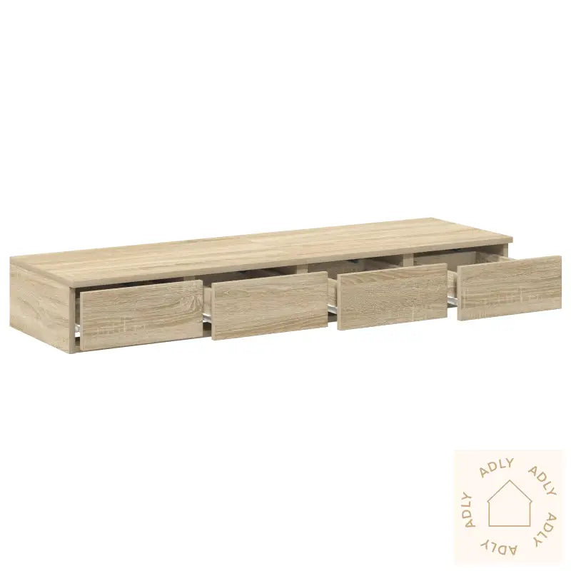 Nattbord I Sonoma Eik 120X36.5X16.5 Cm Konstrukt Treet