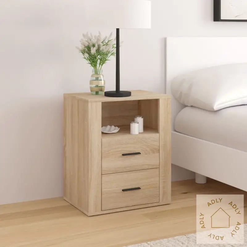 Nattbord Sonoma Eik 50X36X60 Cm Konstruert Tre