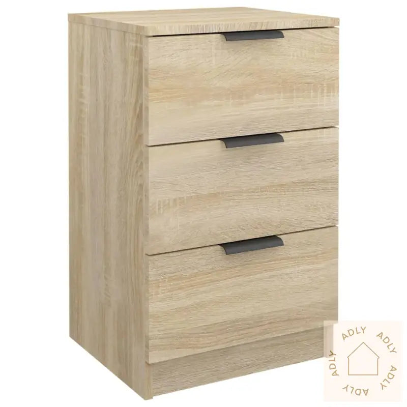 Nattbord 2 Stk Sonoma Eik 40X36X65 Cm