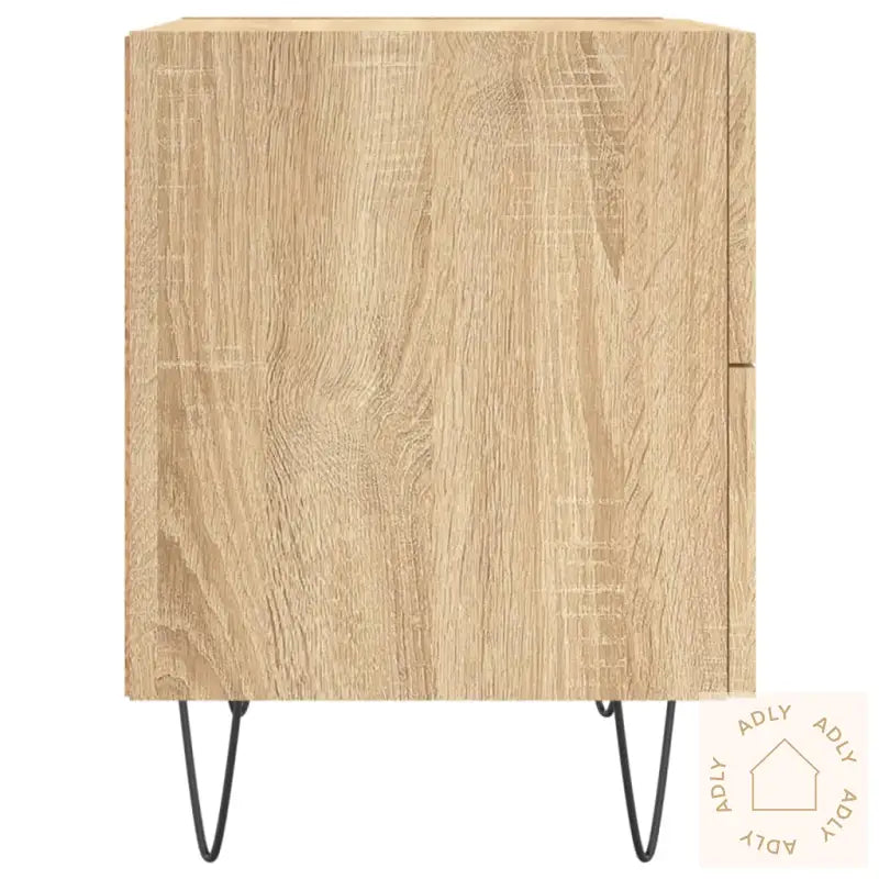 Nattbord 2 Stk Sonoma Eik 40X35X47,5 Cm Konstruert Tre