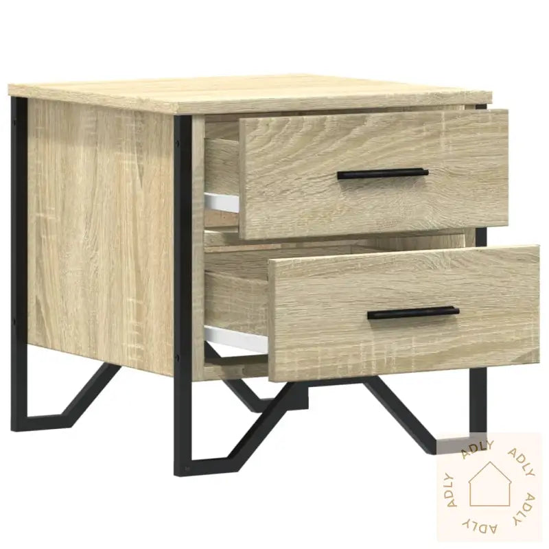 Nattbord Sonoma Eik 40X41X40 Cm Konstruert Tre