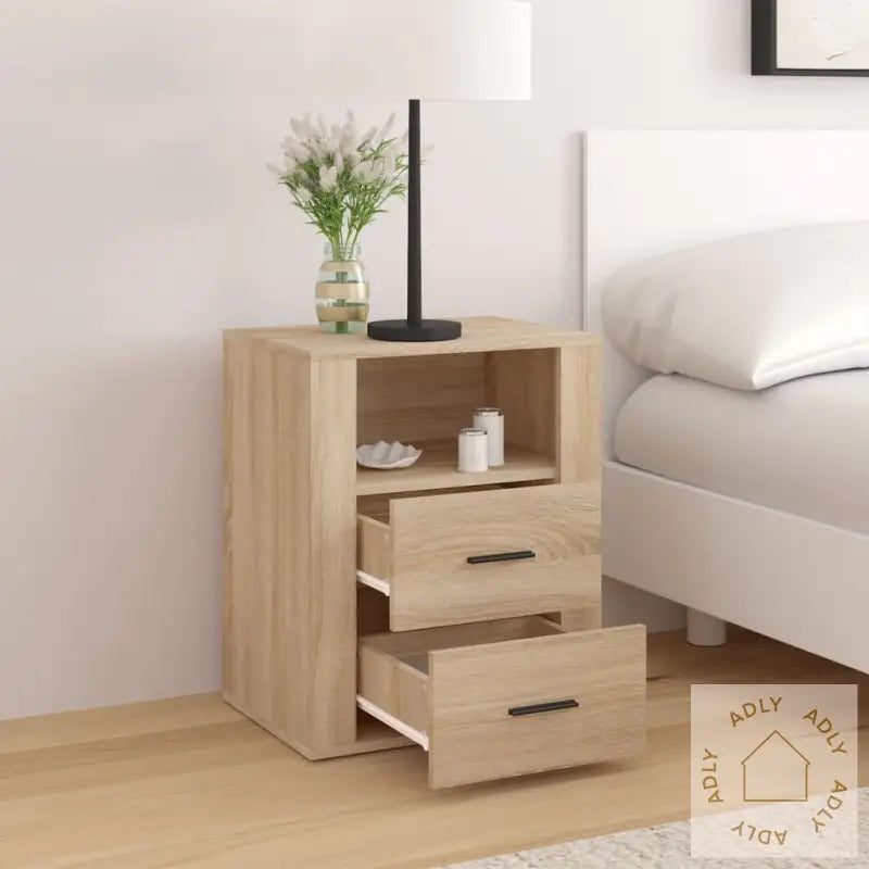 Nattbord Sonoma Eik 50X36X60 Cm Konstruert Tre