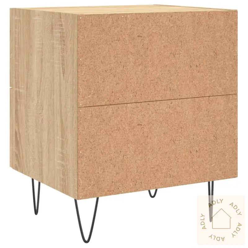 Nattbord 2 Stk Sonoma Eik 40X35X47,5 Cm Konstruert Tre