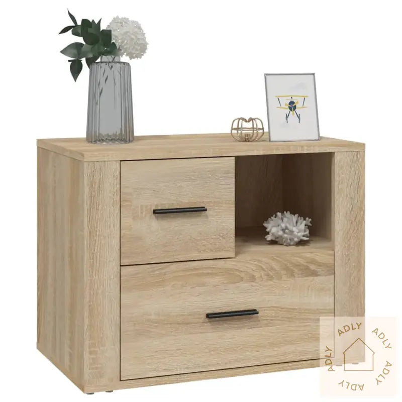 Nattbord Sonoma Eik 60X36X45 Cm Konstruert Tre