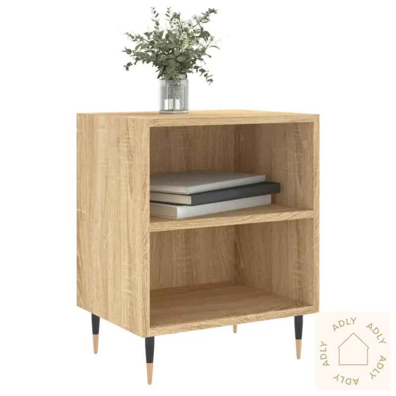 Nattbord 2 Stk Sonoma Eik 40X30X50 Cm Konstruert Tre