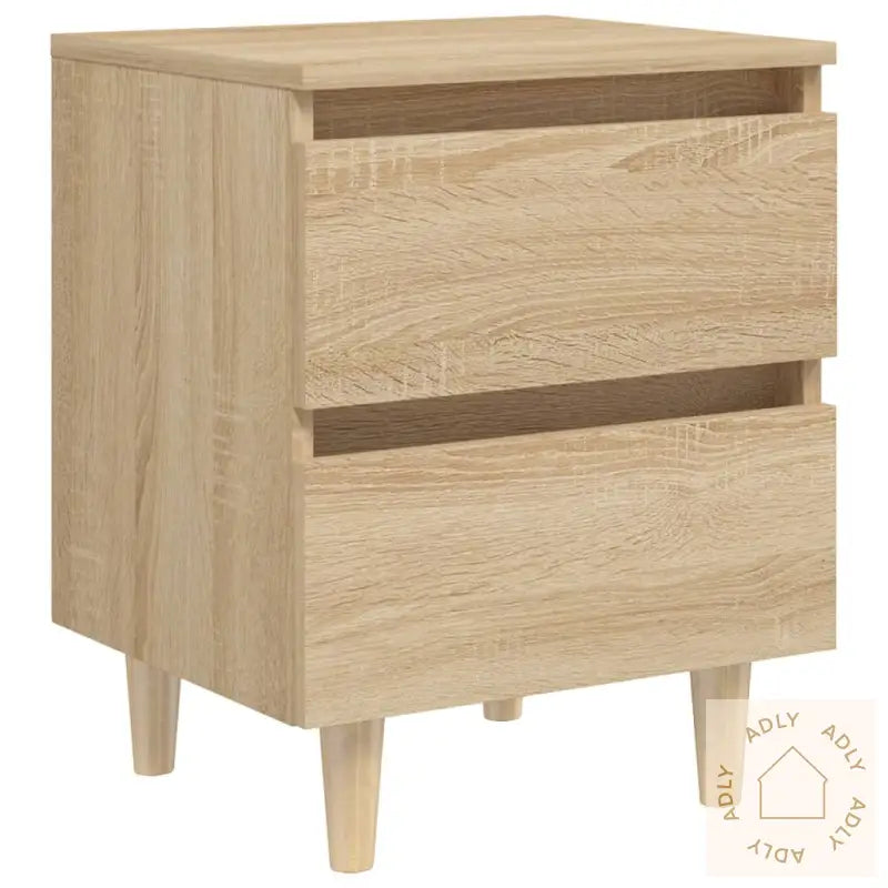 Nattbord Med Heltre Furuben Sonoma Eik 40X35X50 Cm