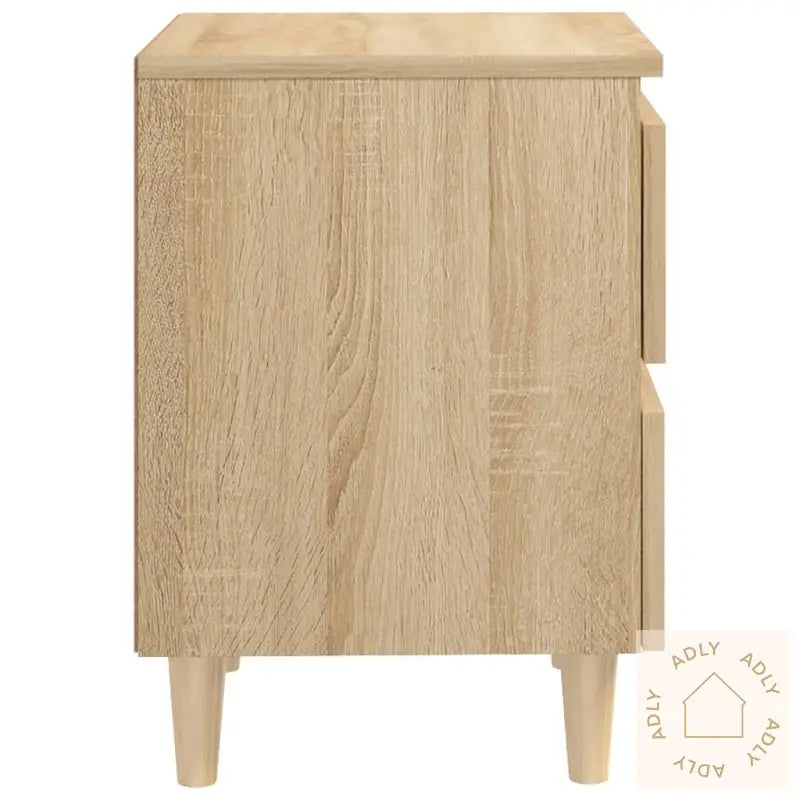 Nattbord Med Heltre Furuben Sonoma Eik 40X35X50 Cm