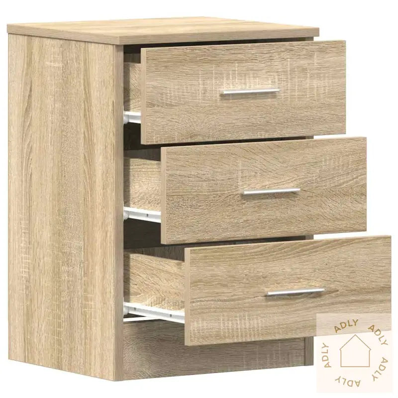 Nattbord Sonoma Eik 38X35X56 Cm Konstruert Tre