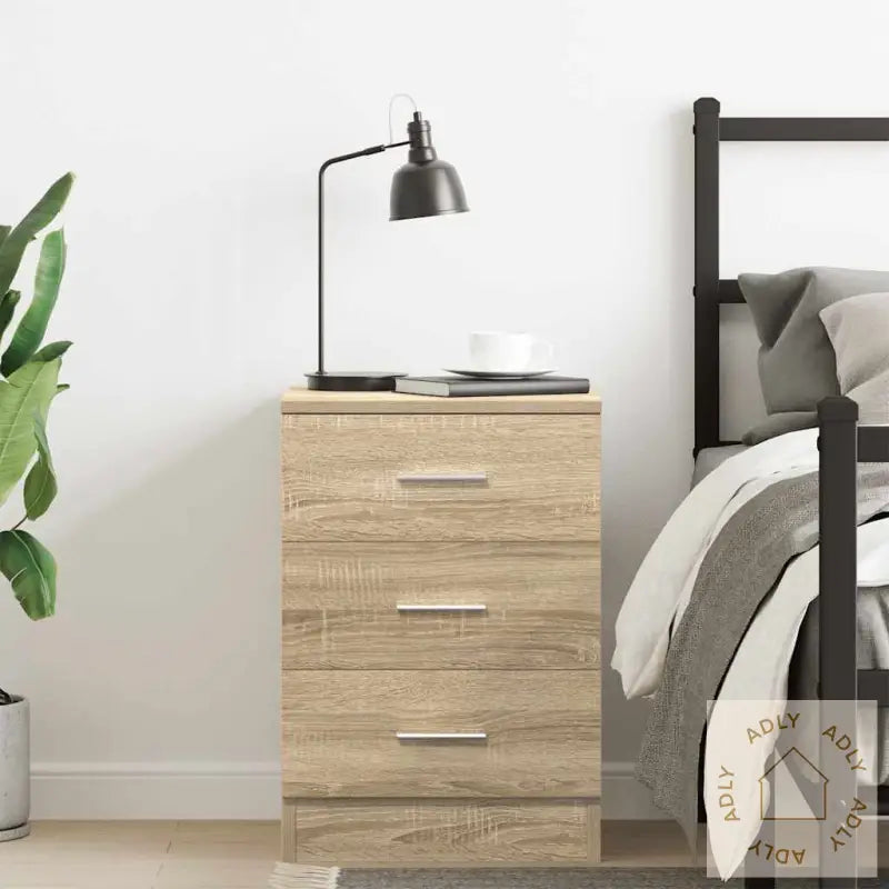 Nattbord Sonoma Eik 38X35X56 Cm Konstruert Tre