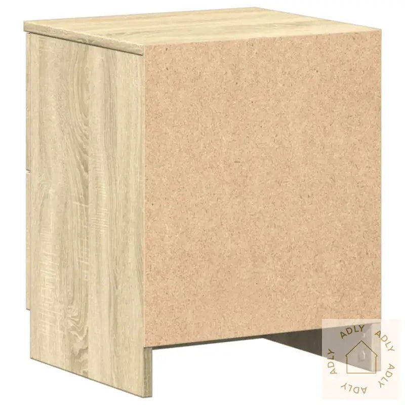 Nattbord Med 2 Skuffer Sonoma Eik 40X36X50 Cm