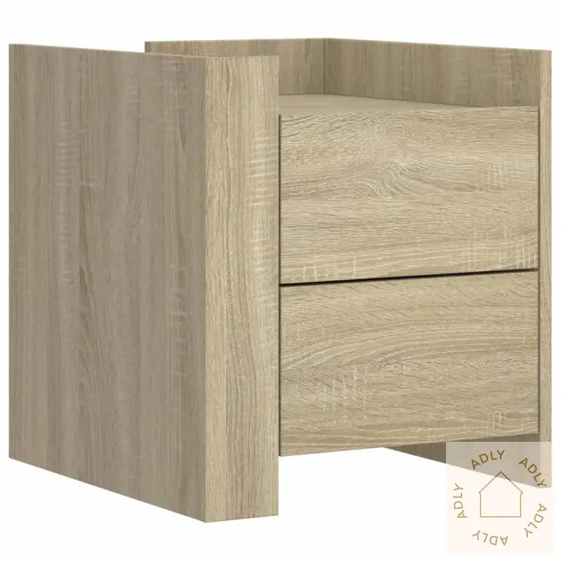 Nattbord 2 Stk Sonoma Eik 45X50X50 Cm Konstruert Tre