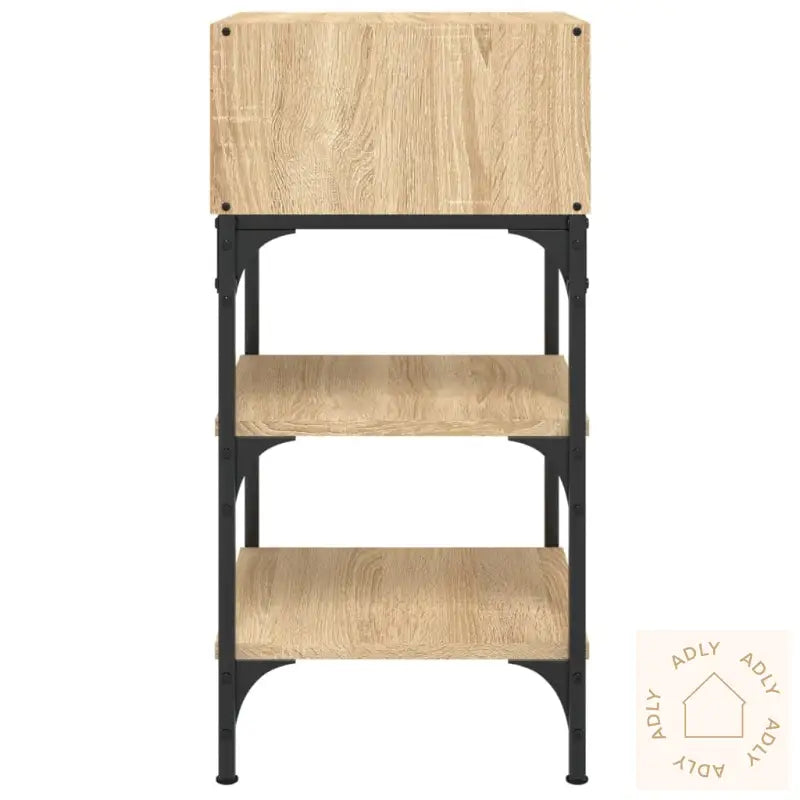 Nattbord 2 Stk Sonoma Eik 35X34,5X70 Cm Konstruert Tre