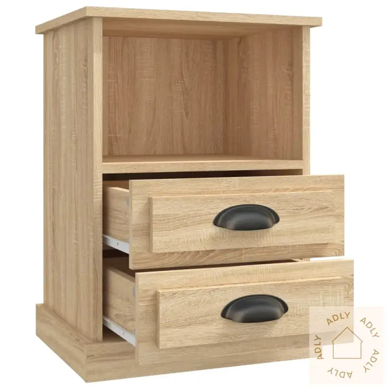 Nattbord 2 Stk Sonoma Eik 43X36X60 Cm