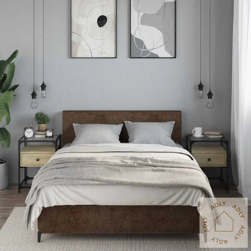 Nattbord 2 Stk Sonoma Eik 40X40X55 Cm Konstruert Tre