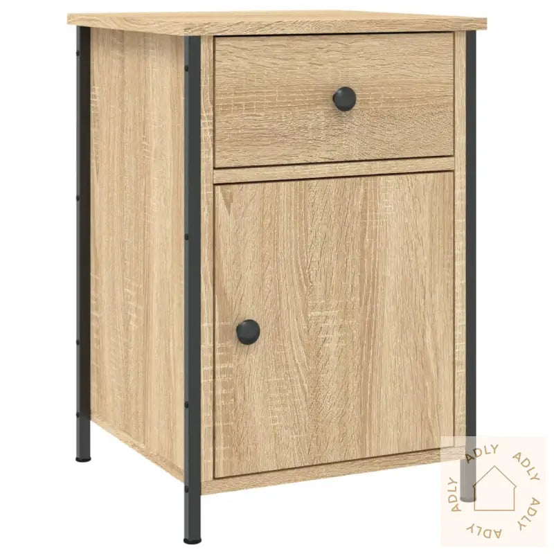 Nattbord 2 Stk Sonoma Eik 40X42X60 Cm Konstruert Tre