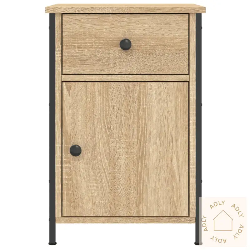 Nattbord 2 Stk Sonoma Eik 40X42X60 Cm Konstruert Tre