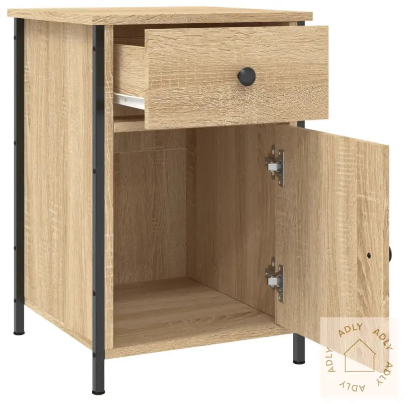 Nattbord 2 Stk Sonoma Eik 40X42X60 Cm Konstruert Tre