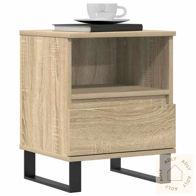 Nattbord 2 Stk Sonoma Eik 40X35X50 Cm Konstruert Tre