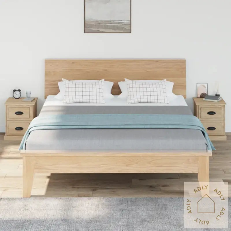 Nattbord 2 Stk Sonoma Eik 39X39X47,5 Cm Konstruert Tre