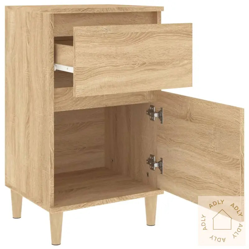 Nattbord 2 Stk Sonoma Eik 40X35X70 Cm