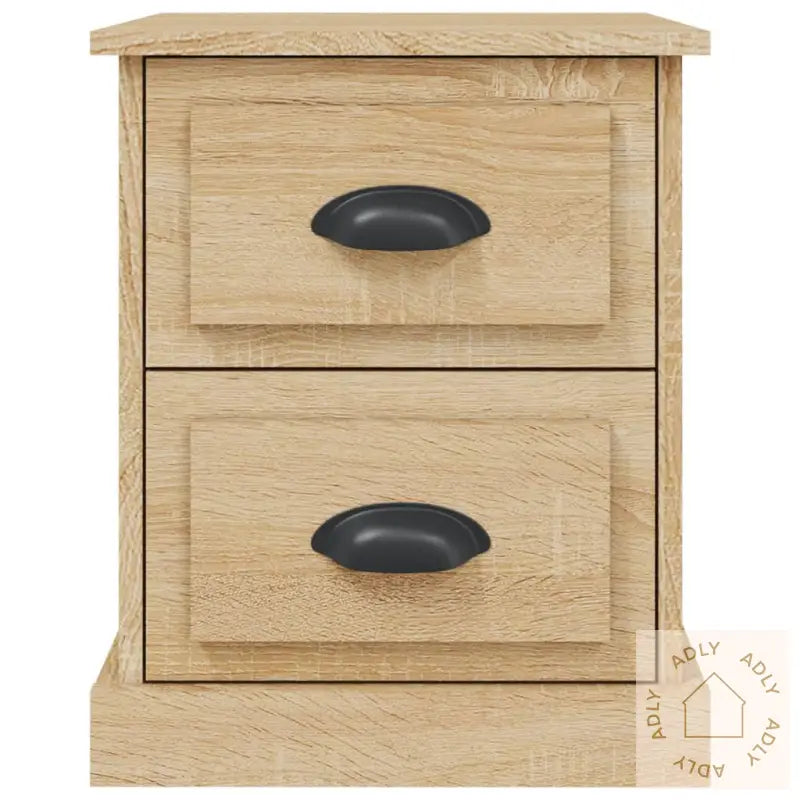 Nattbord 2 Stk Sonoma Eik 39X39X47,5 Cm Konstruert Tre