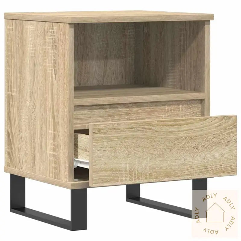 Nattbord 2 Stk Sonoma Eik 40X35X50 Cm Konstruert Tre