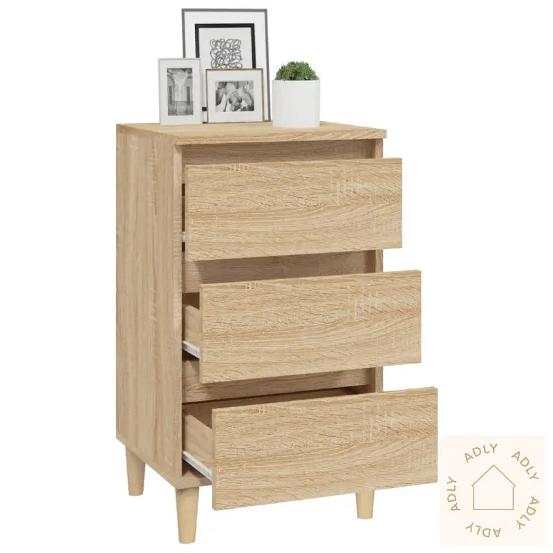 Nattbord Sonoma Eik 40X35X70 Cm Konstruert Tre