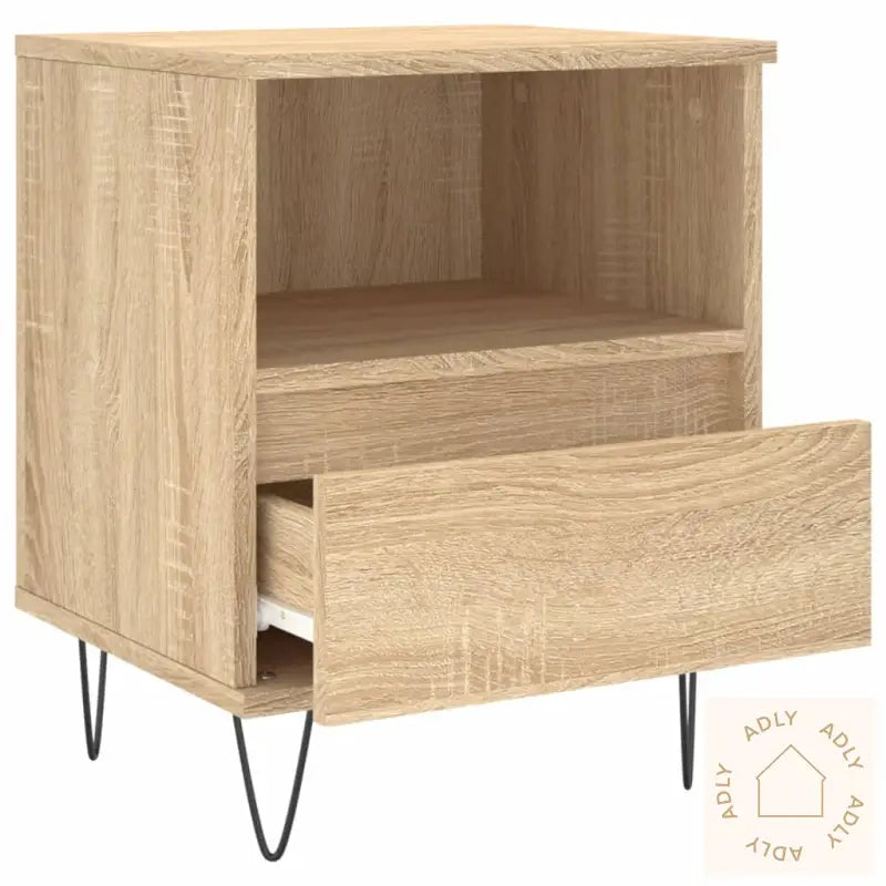 Nattbord 2 Stk Sonoma Eik 40X35X50 Cm Konstruert Tre